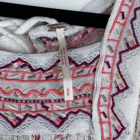 Free People Embroidered Tunic top small dance - Picture 7 of 12
